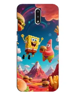 Чехол для Nokia 2.3 с картинкой «Космический фастфуд»