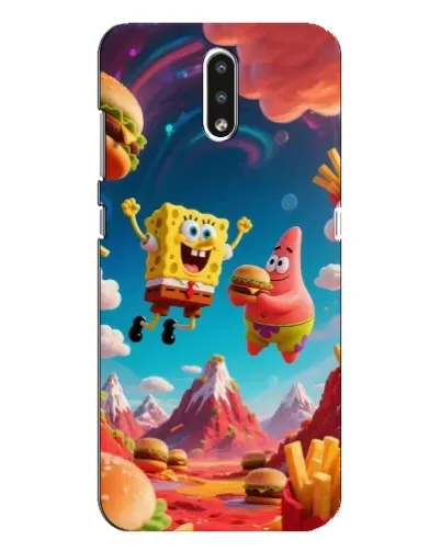 Чехол для Nokia 2.3 с картинкой «Космический фастфуд»