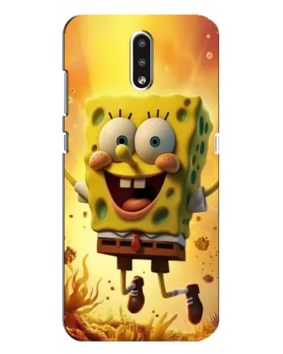 Чехол для Nokia 2.3 с картинкой «Губка Боб прыгает»