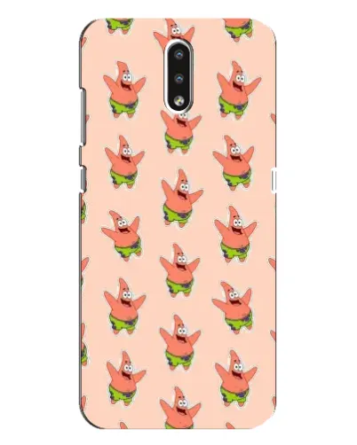 Чехол для Nokia 2.3 с картинкой «Патрик Стар паттерн»