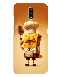Чехол для Nokia 2.3 с картинкой «Губка Боб повар»