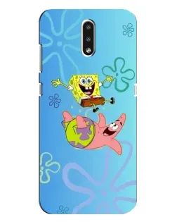 Чехол для Nokia 2.3 с картинкой «Спанч Боб и Патрик»