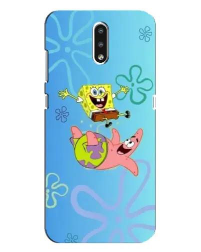 Чехол для Nokia 2.3 с картинкой «Спанч Боб и Патрик»
