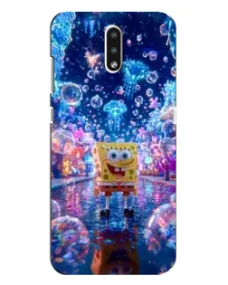Чехол для Nokia 2.3 с картинкой «Неоновый океан»