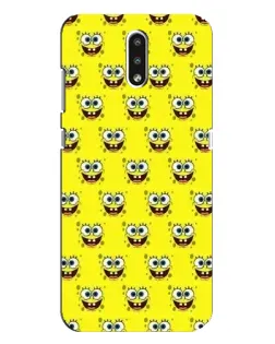 Чехол для Nokia 2.3 с картинкой «Паттерн Губка Боб»