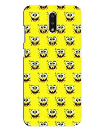 Чехол для Nokia 2.3 с картинкой «Паттерн Губка Боб»