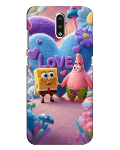Чехол для Nokia 2.3 с картинкой «Губка Боб Патрик»