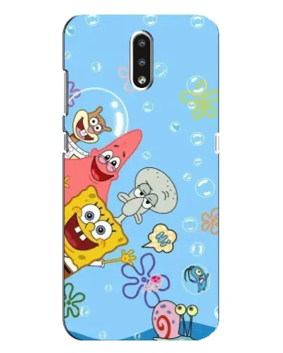 Чехол для Nokia 2.3 с картинкой «Веселые пузырьки»