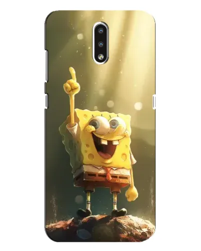 Чехол для Nokia 2.3 с картинкой «Сияющий Спанч Боб»