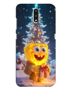 Чехол для Nokia 2.3 с картинкой «Рождественский Спанч Боб»