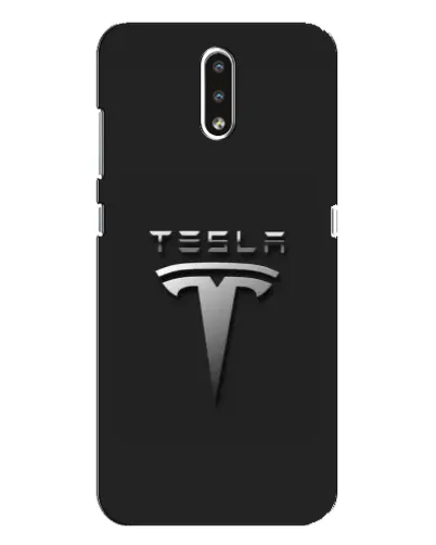 Чохол для Nokia 2.3 з картинкою «Сталевий логотип Tesla»
