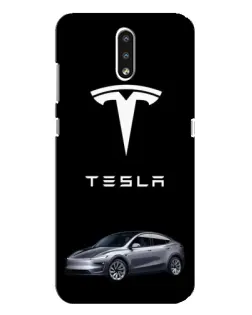 Чохол для Nokia 2.3 з картинкою «Tesla Model Y» Чохол для Nokia 2.3 з картинкою «Tesla Model Y»