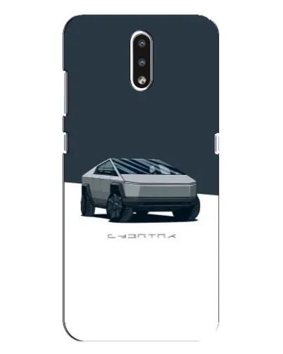 Чохол для Nokia 2.3 з картинкою «Сріблястий Cybertruck Tesla»