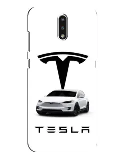 Чохол для Nokia 2.3 з картинкою «Tesla White Style» Чохол для Nokia 2.3 з картинкою «Tesla White Style»