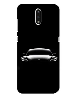Чохол для Nokia 2.3 з картинкою «Фари Tesla Night» Чохол для Nokia 2.3 з картинкою «Фари Tesla Night»