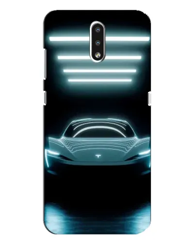 Чохол для Nokia 2.3 з картинкою «Tesla в неоні»