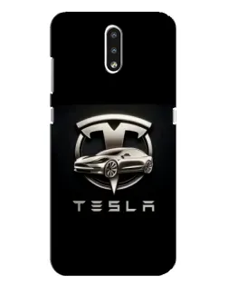 Чохол для Nokia 2.3 з картинкою «Tesla — срібне авто» Чохол для Nokia 2.3 з картинкою «Tesla — срібне авто»