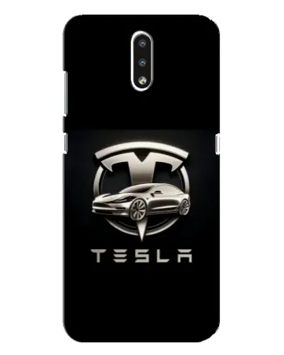 Чохол для Nokia 2.3 з картинкою «Tesla — срібне авто»
