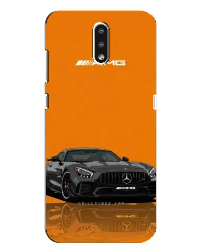 Чехол для Nokia 2.3 с картинкой «Оранжевый Mercedes AMG»