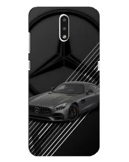 Чехол для Nokia 2.3 с картинкой «Mercedes AMG — графика»