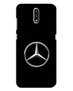 Чехол для Nokia 2.3 с картинкой «Mercedes классический лого»