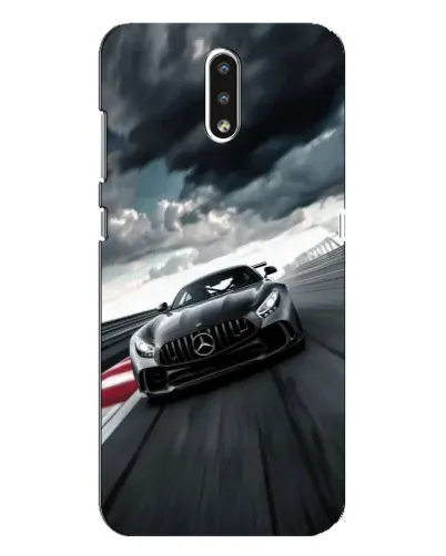 Чехол для Nokia 2.3 с картинкой «Гоночный Mercedes AMG»