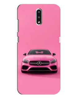 Чехол для Nokia 2.3 с картинкой «Розовый Mercedes AMG» Чехол для Nokia 2.3 с картинкой «Розовый Mercedes AMG»