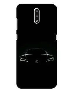 Чехол для Nokia 2.3 с картинкой «Mercedes — силуэт авто» Чехол для Nokia 2.3 с картинкой «Mercedes — силуэт авто»