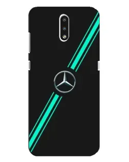 Чехол для Nokia 2.3 с картинкой «Спортивные линии Mercedes» Чехол для Nokia 2.3 с картинкой «Спортивные линии Mercedes»