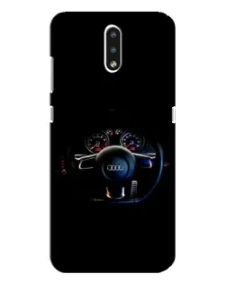 Чехол для Nokia 2.3 с картинкой «Салон Audi — руль» Чехол для Nokia 2.3 с картинкой «Салон Audi — руль»