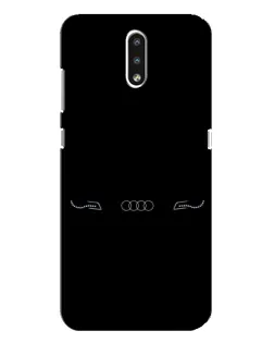 Чехол для Nokia 2.3 с картинкой «Audi — световой подпись»