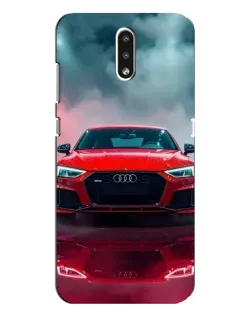 Чехол для Nokia 2.3 с картинкой «Audi RS — красный стиль»