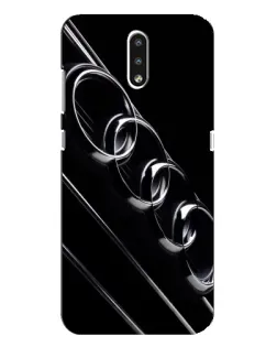 Чехол для Nokia 2.3 с картинкой «Audi — абстрактные кольца»