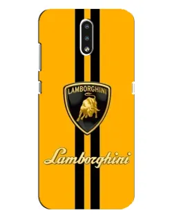Чехол для Nokia 2.3 с картинкой «Lamborghini Stripe желтый» Чехол для Nokia 2.3 с картинкой «Lamborghini Stripe желтый»