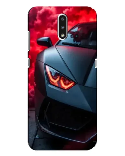 Чехол для Nokia 2.3 с картинкой «Lamborghini красное сияние» Чехол для Nokia 2.3 с картинкой «Lamborghini красное сияние»