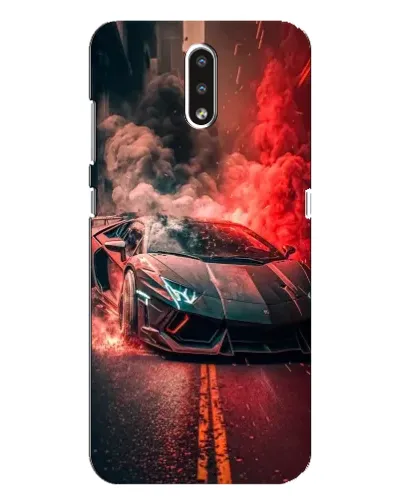 Чехол для Nokia 2.3 с картинкой «Lamborghini красный дым» Чехол для Nokia 2.3 с картинкой «Lamborghini красный дым»