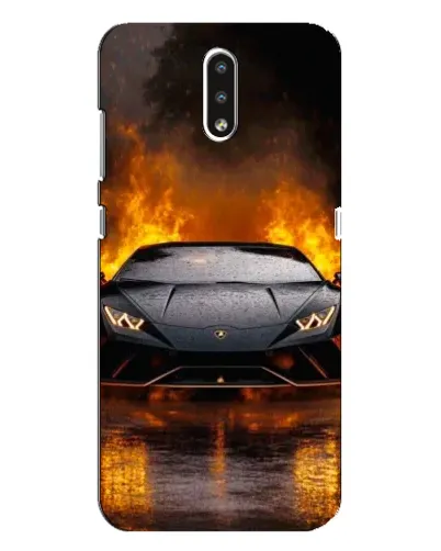 Чехол для Nokia 2.3 с картинкой «Lamborghini в огне» Чехол для Nokia 2.3 с картинкой «Lamborghini в огне»