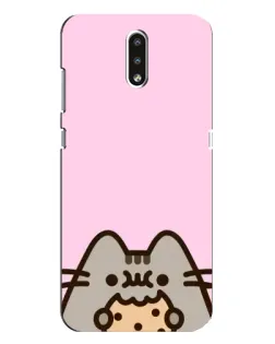 Чехол для Nokia 2.3 с картинкой «Pusheen и печенье» Чехол для Nokia 2.3 с картинкой «Pusheen и печенье»