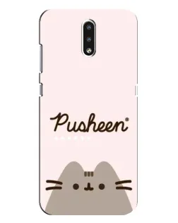 Чехол для Nokia 2.3 с картинкой «Pusheen логотип»