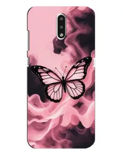 Чохол для Nokia 2.3 з картинкою «Метелик у диму» Чохол для Nokia 2.3 з картинкою «Метелик у диму»