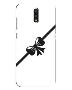 Чехол для Nokia 2.3 с картинкой «Диагональный бант»
