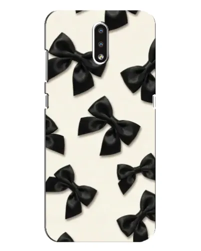 Чехол для Nokia 2.3 с картинкой «Черные бантики» Чехол для Nokia 2.3 с картинкой «Черные бантики»