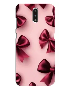 Чехол для Nokia 2.3 с картинкой «Бордовый атлас»