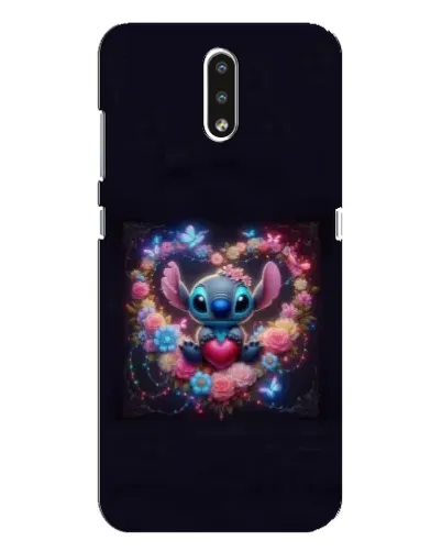 Чохол для Nokia 2.3 з картинкою «Stitch у квітах»