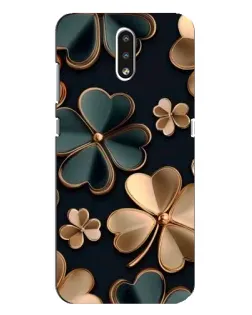 Чехол для Nokia 2.3 с картинкой «Клевер в золоте»