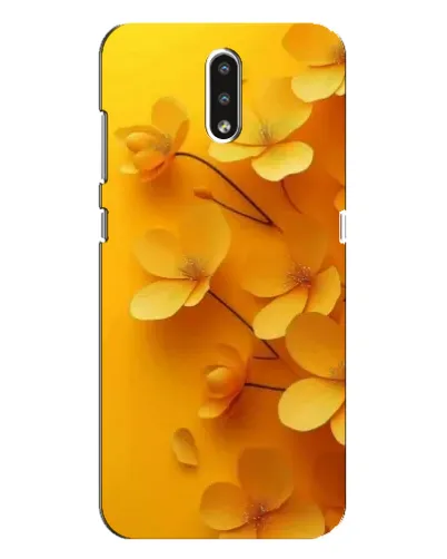 Чехол для Nokia 2.3 с картинкой «Золотые лепестки»