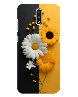 Чехол для Nokia 2.3 с картинкой «Подсолнух и ромашка»