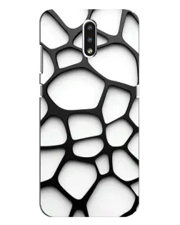 Чехол для Nokia 2.3 с картинкой «Белая объемная сетка» Чехол для Nokia 2.3 с картинкой «Белая объемная сетка»