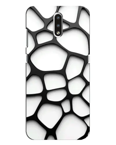 Чехол для Nokia 2.3 с картинкой «Белая объемная сетка» Чехол для Nokia 2.3 с картинкой «Белая объемная сетка»