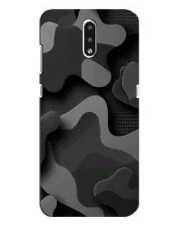 Чохол для Nokia 2.3 з картинкою «Темний абстрактний камуфляж» Чохол для Nokia 2.3 з картинкою «Темний абстрактний камуфляж»